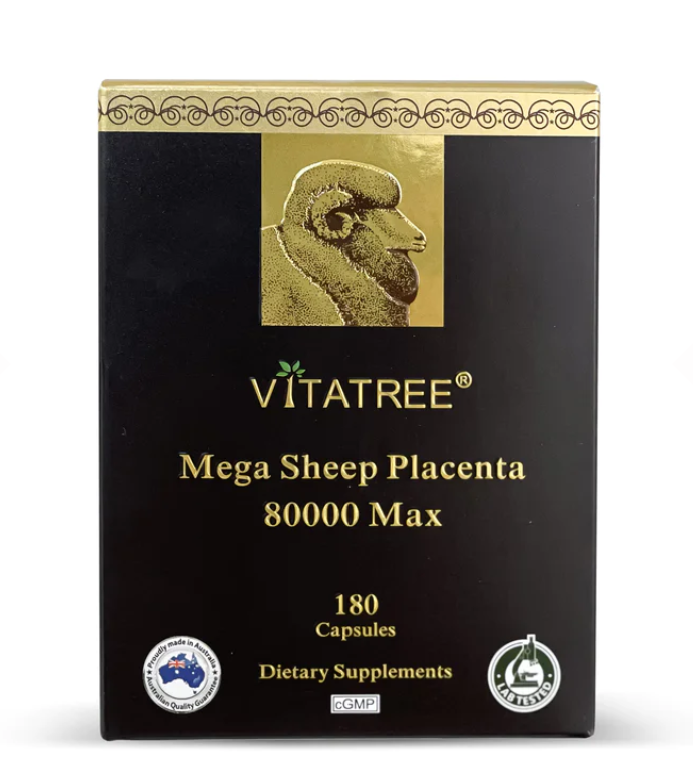 Vitatree Mega Sheep Placenta 80000 Max 180 Capsules