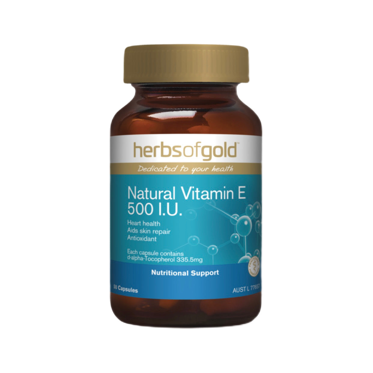 Herbs Of Gold Vegan Vitamin E 500 I.U.